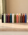 Edelstein Roll-On Flasche 10 ml | Matt mit Bambusdeckel in 12 Farben