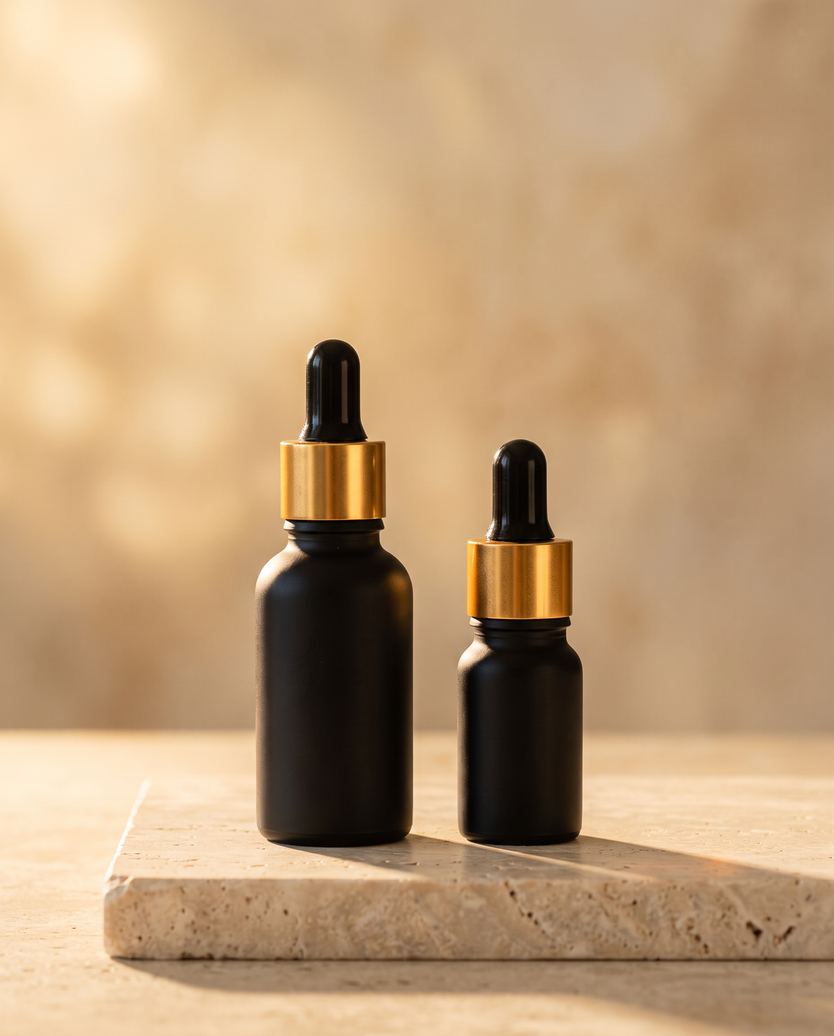 Pipettenflasche – Matt Schwarz mit Tropfer - 10ml oder 5ml